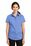 Port Authority Ladies Short Sleeve SuperPro Twill Shirt | Ultramarine Blue