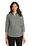 Port Authority Ladies 3/4-Sleeve SuperPro Twill Shirt | Monument Grey