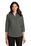 Port Authority Ladies 3/4-Sleeve SuperPro Twill Shirt | Sterling Grey