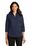 Port Authority Ladies 3/4-Sleeve SuperPro Twill Shirt | True Navy