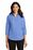 Port Authority Ladies 3/4-Sleeve SuperPro Twill Shirt | Ultramarine Blue