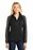 Port Authority Ladies Active Colorblock Soft Shell Jacket | Deep Black/ Grey Steel