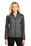 Port Authority Ladies Hybrid Soft Shell Jacket | Smoke Grey/ Grey Steel