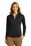 Port Authority Ladies Vertical Texture Full-Zip Jacket | Black/ Iron Grey