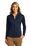 Port Authority Ladies Vertical Texture Full-Zip Jacket | True Navy/ Iron Grey