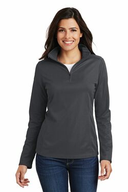 Port Authority Ladies Pinpoint Mesh 1/2-Zip