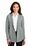 Port Authority Interlock Cardigan | Medium Heather Grey/ Charcoal Heather