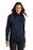Port Authority Ladies Smooth Fleece Hooded Jacket | River Blue Navy
