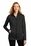 Port Authority  Ladies Collective Striated Fleece Jacket | Deep Black Heather