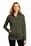 Port Authority  Ladies Collective Striated Fleece Jacket | Deep Olive Heather