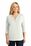 Port Authority Ladies Concept 3/4-Sleeve Soft Split Neck Top | Ivory Chiffon