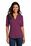 Port Authority  Ladies Stretch Heather Open Neck Top | Violet Purple/ Black