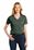 Port Authority  Ladies Shadow Stripe Polo | Deep Forest Green