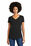 New Era  Ladies Heritage Blend V-Neck Tee | Black