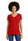 New Era  Ladies Heritage Blend V-Neck Tee | Scarlet