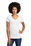 New Era  Ladies Heritage Blend V-Neck Tee | White