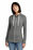 New Era  Ladies Sueded Cotton Full-Zip Hoodie | Shadow Grey Heather