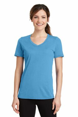Port & Company Ladies Essential Blended Performance V-Neck Tee