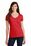 Port & Company Ladies Fan Favorite V-Neck Tee | Bright Red
