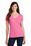 Port & Company Ladies Fan Favorite V-Neck Tee | New Pink