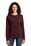 Port & Company Ladies Long Sleeve 5.4-oz 100% Cotton T-Shirt | Athletic Maroon