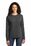 Port & Company Ladies Long Sleeve 5.4-oz 100% Cotton T-Shirt | Dark Heather Grey
