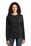 Port & Company Ladies Long Sleeve 5.4-oz 100% Cotton T-Shirt | Jet Black