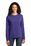 Port & Company Ladies Long Sleeve 5.4-oz 100% Cotton T-Shirt | Purple
