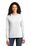 Port & Company Ladies Long Sleeve 5.4-oz 100% Cotton T-Shirt | White