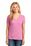 Port & Company Ladies 5.4-oz 100% Cotton V-Neck T-Shirt | Candy Pink