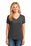Port & Company Ladies 5.4-oz 100% Cotton V-Neck T-Shirt | Charcoal