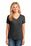 Port & Company Ladies 5.4-oz 100% Cotton V-Neck T-Shirt | Dark Heather Grey