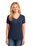 Port & Company Ladies 5.4-oz 100% Cotton V-Neck T-Shirt | Navy