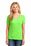 Port & Company Ladies 5.4-oz 100% Cotton V-Neck T-Shirt | Neon Green