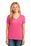 Port & Company Ladies 5.4-oz 100% Cotton V-Neck T-Shirt | Neon Pink