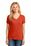 Port & Company Ladies 5.4-oz 100% Cotton V-Neck T-Shirt | Orange