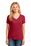 Port & Company Ladies 5.4-oz 100% Cotton V-Neck T-Shirt | Red
