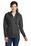 Port & Company Ladies Classic Full-Zip Hooded Sweatshirt | Dark Heather Grey
