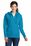 Port & Company Ladies Classic Full-Zip Hooded Sweatshirt | Neon Blue