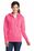 Port & Company Ladies Classic Full-Zip Hooded Sweatshirt | Neon Pink
