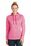 Sport-Tek Ladies PosiCharge Electric Heather Fleece Hooded Pullover | Power Pink Electric