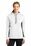 Sport-Tek Ladies Sport-Wick Fleece Colorblock Hooded Pullover | White/ Dark Smoke Grey