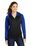 Sport-Tek Ladies Sport-Wick Varsity Fleece Full-Zip Hooded Jacket | Black/ True Royal