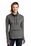 Sport-Tek  Ladies Triumph Cowl Neck Pullover | Dark Grey Heather