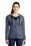 Sport-Tek  Ladies PosiCharge  Tri-Blend Wicking Fleece Full-Zip Hooded Jacket | True Navy Heather