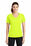 Sport-Tek Ladies PosiCharge RacerMesh V-Neck Tee | Neon Yellow