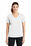 Sport-Tek Ladies PosiCharge RacerMesh V-Neck Tee | White