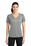 Sport-Tek Ladies PosiCharge RacerMesh V-Neck Tee | Grey Heather