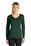 Sport-Tek Ladies Long Sleeve PosiCharge Competitor V-Neck Tee | Forest Green