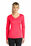 Sport-Tek Ladies Long Sleeve PosiCharge Competitor V-Neck Tee | Hot Coral